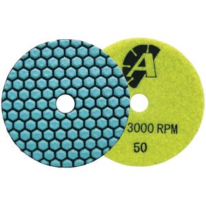 125mm hexagonal resin polishing pad 50 grit
