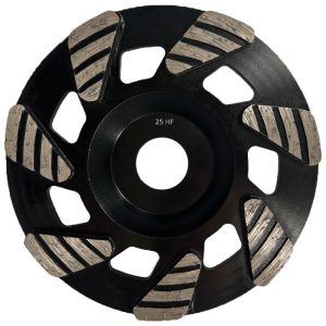 125mm tri grind 7seg diamond cup wheel 25grit