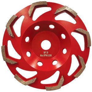 180mm fan diamond cup wheel 30grit