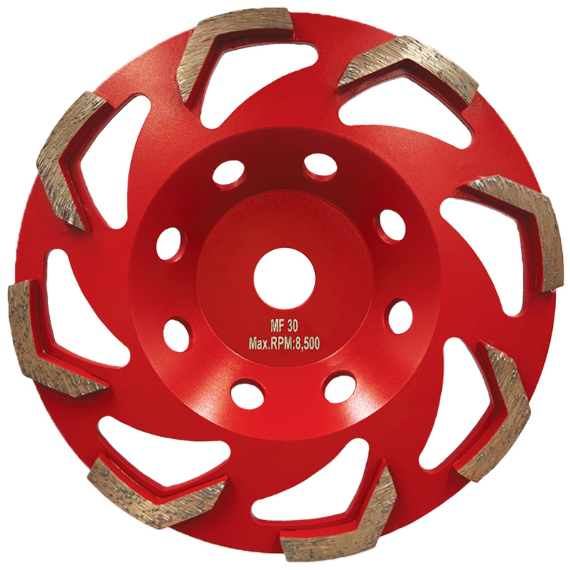 180mm fan diamond cup wheel 30grit