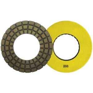 230mm wet polishing resin pad 200 grit