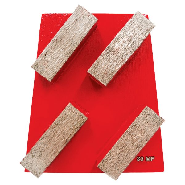 wedge block 4seg 80grit diamond mf