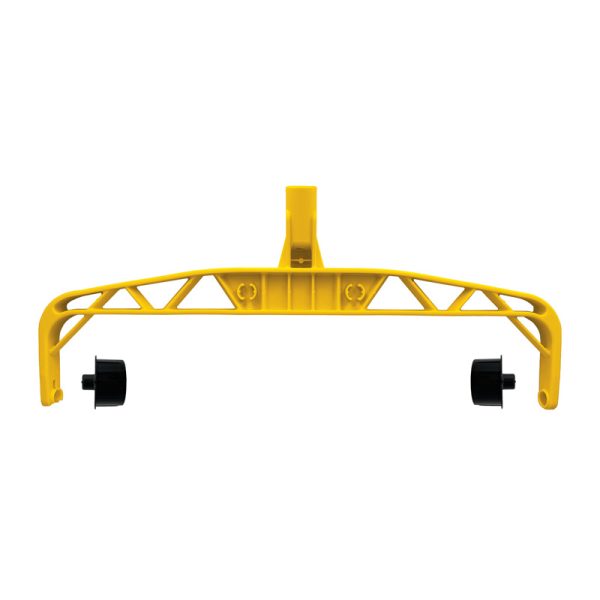 460mm yellow plastic roller frame with endcaps