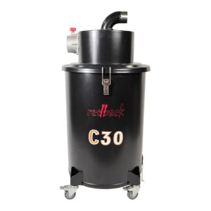 40L black metal vacuum separator on wheels