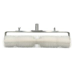 20 inch white plastic long spiked roller with metal frame