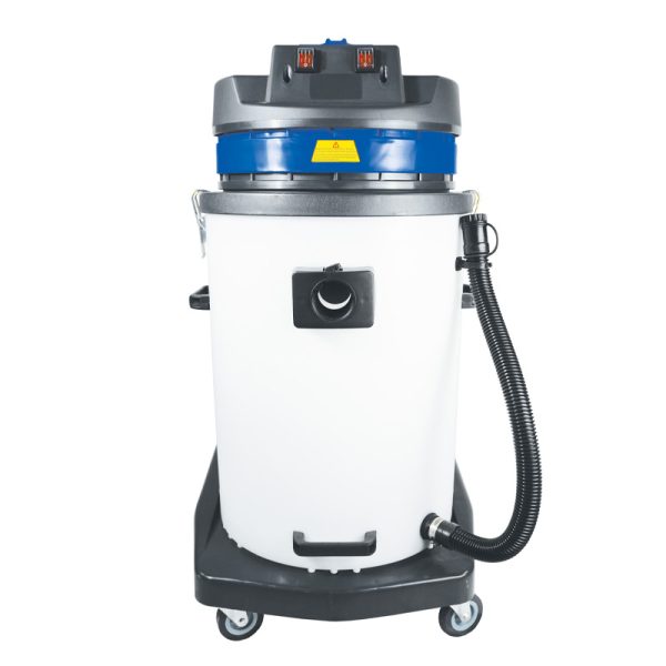 70L white plastic wet vacuum with 2 motors and wheels