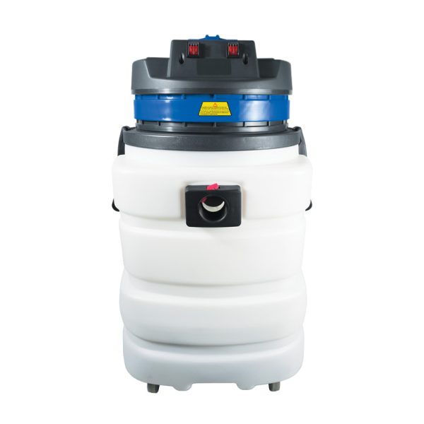 90L white plastic wet vacuum with 2 motors and wheels
