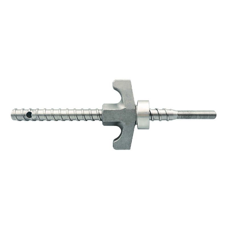 wingnut-style anchor bolt with threaded rod