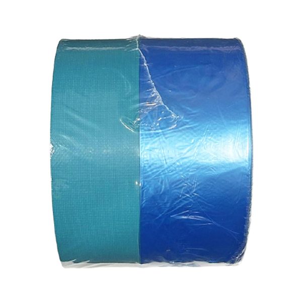 Blue pre-taped masking film reel with cloth tape