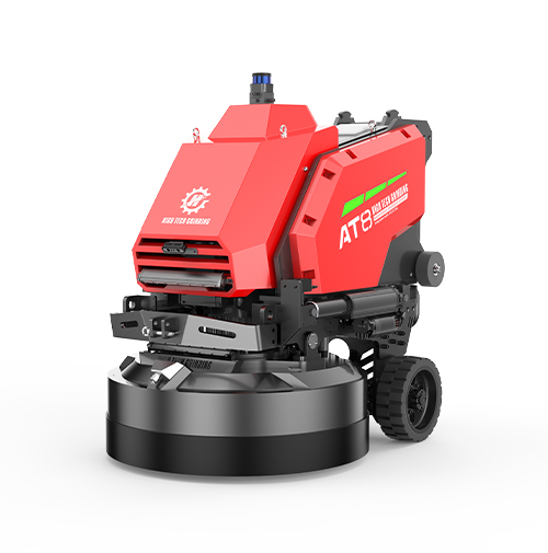 Image of a red Xingyi AT8 Autonomous Concrete Grinder