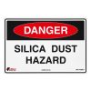 Sign warning of a silica dust danger